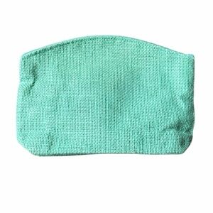 Green Teal Cosmetic Pouch